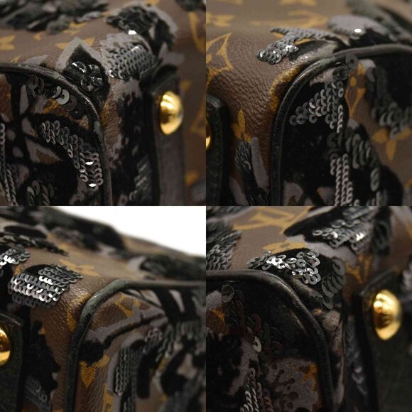 Louis Vuitton Monogram Fleur De Jais Black Sequins Speedy 30 - Picture 3 of 16